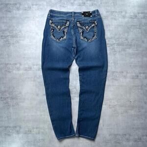 Y2K Miss Me Signature Super Skinny 00s Denim Jeans